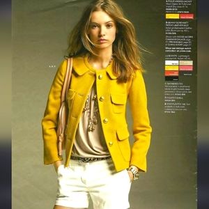 J.crew coat, size 4 , yellow.